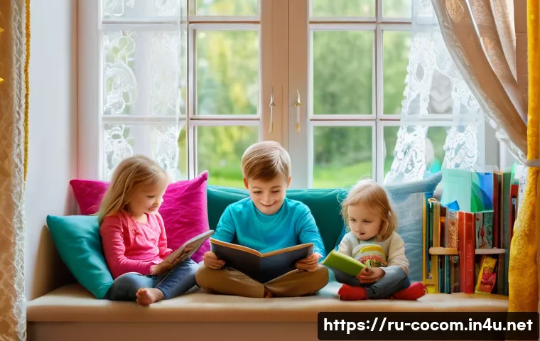 코코멜론 노래 듣기 무료 스트리밍 서비스 - A cozy modern living room scene showing a Russian family with young children happily listening to ch...