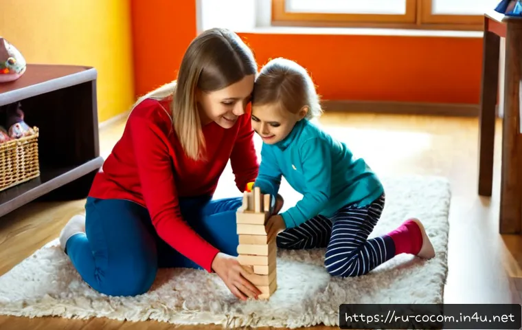 Home 17 코코멜론 스토리 속 가르침 - Photorealistic warm family scene in a cozy Russian apartment, two young children wearing colorful ev...
